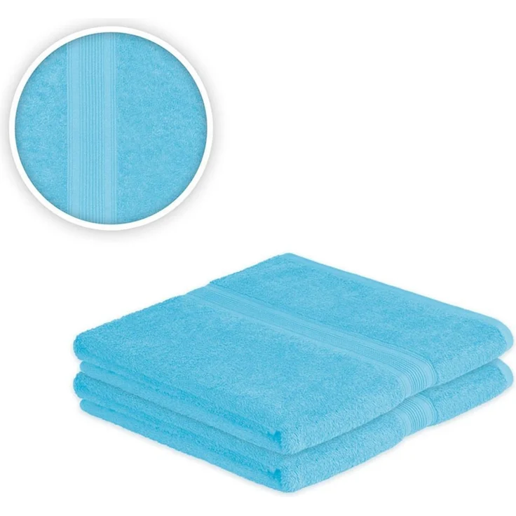 4 x Saunatuch 500 g/m² 80 x 200 cm Türkis – Bild 2