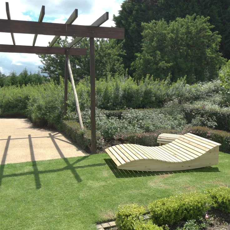 Gartenliege Himmelssofa "Pool-Moni" (Zirbe) 120cm – Bild 3