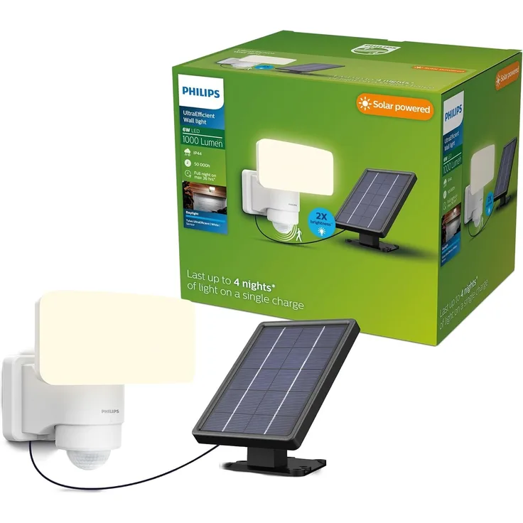 Philips Solar Wandleuchte Tylus 18,5 x 21,5 x 17 cm kaltweiß