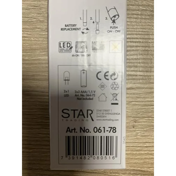 Star LED Echtwachs Kerze mit Timer, 2er Set, 25 x 2,1 cm, altrosa – Bild 9