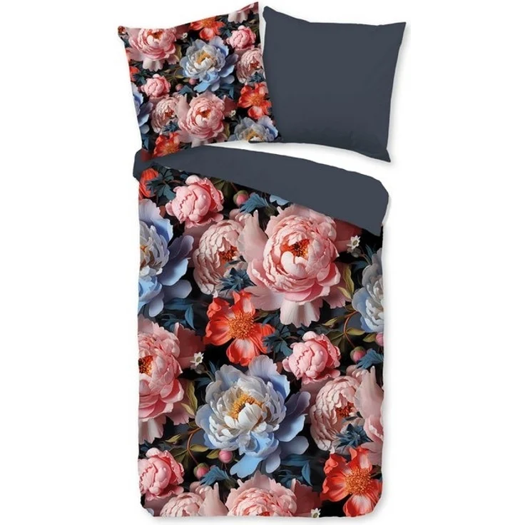 good morning Wendebettwäsche Rhein, Renforcé, 2 teilig, 100% Baumwolle, Renforcé, 2 Teilig, Reißverschluss, Wende, Blumen Bunt – Bild 4