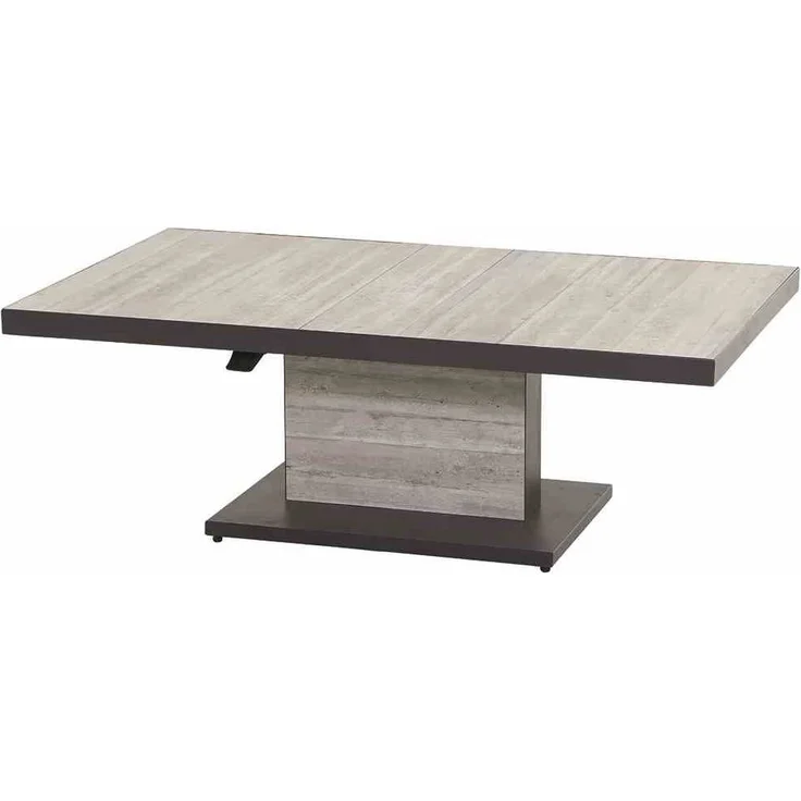 Siena Garden Lifttisch Bellani 140x85 cm Aluminium Keramik grau J04067 Loungetisch – Bild 1