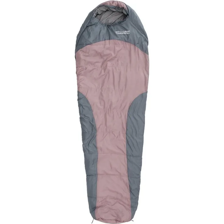 Lumaland Mumienschlafsack Where Tomorrow Camping Schlafsack mit Tasche, wasserabweisend Wärmekragen atmungsaktiv 230x80x55