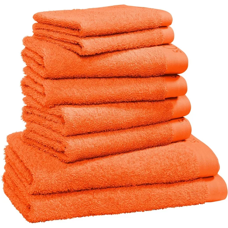 s.Oliver Handtuch Set s.Oliver, Premium Qualität, 600 gr/m², Walkfrottier (Set, 8-St), 2 Gästetücher 30x50, 4 Handtücher 50x100, 2 Duschtücher 70x140