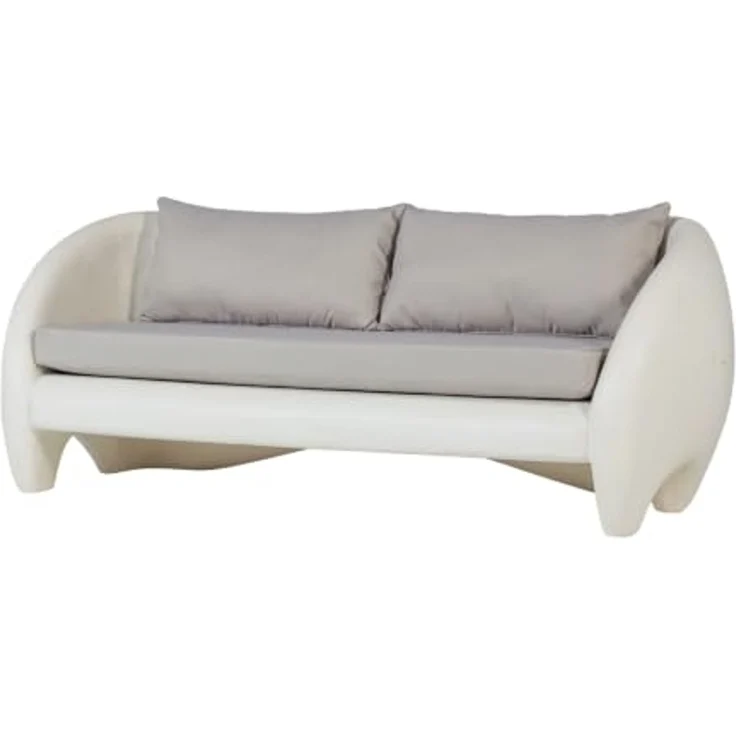 2-Sitzer Gartensofa Viale - Natur, inkl. Kissen – Bild 4
