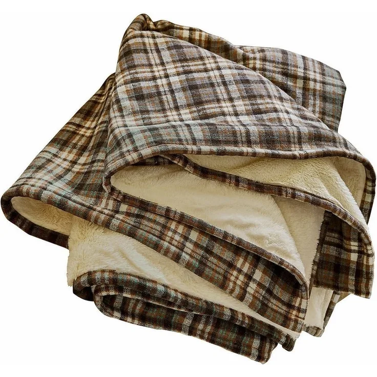 Mirabeau Tagesdecke Plaid Celestria braun/beige