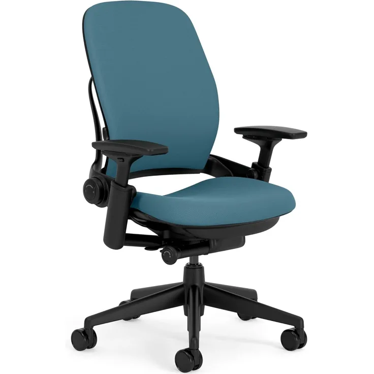 Steelcase Leap Ergonomischer Bürostuhl mit LiveBack Lumbalstütze und Flexibler, S-förmiger Rückenlehne Dunkelgrün