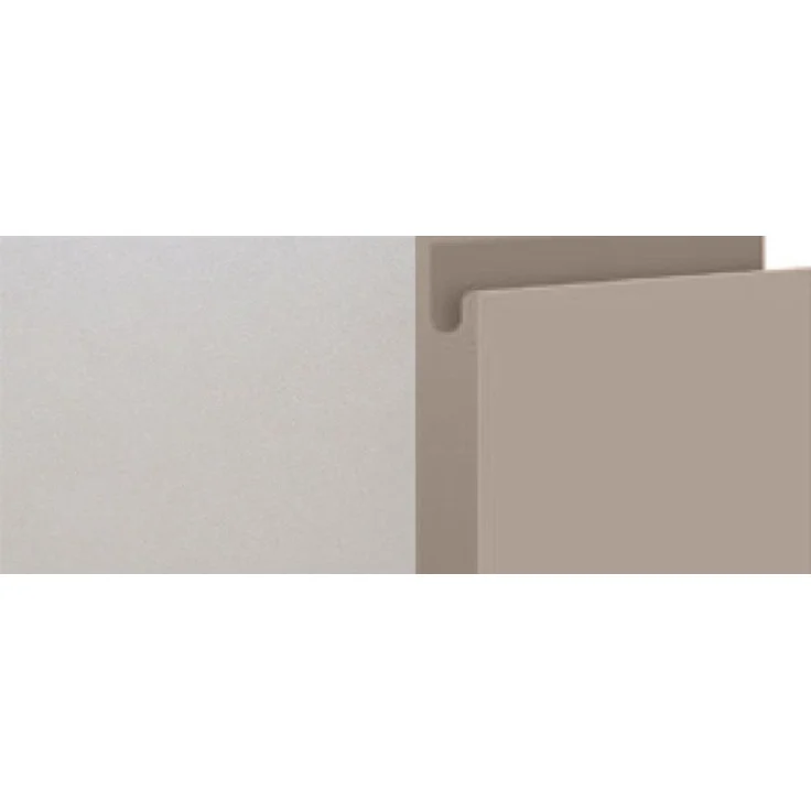 L-Form Küchenzeile AVELLINO Küchenblock 200x330cm Teilauszug grifflos grau - Fronten stone grey matt – Bild 4