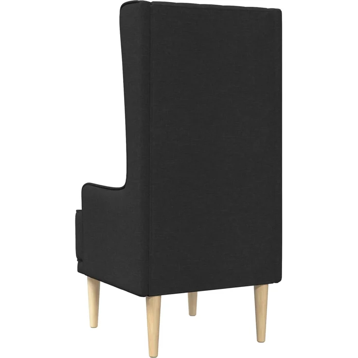 vidaXL Hochlehner Schwarz Stoff 42042481 – Bild 5