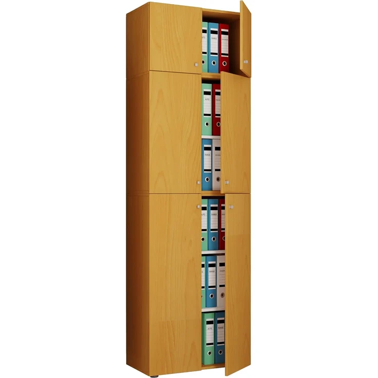 VCM Büroschrank Lona 917790 Buche H. 223 x B. 70 x T. 39 cm – Bild 1