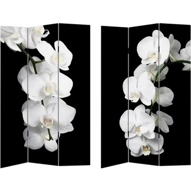 HTI-Line Paravent Paravent Orchidee (Stück, 1 St, 1 Paravent), Raumteiler Sichtschutz Trennwand