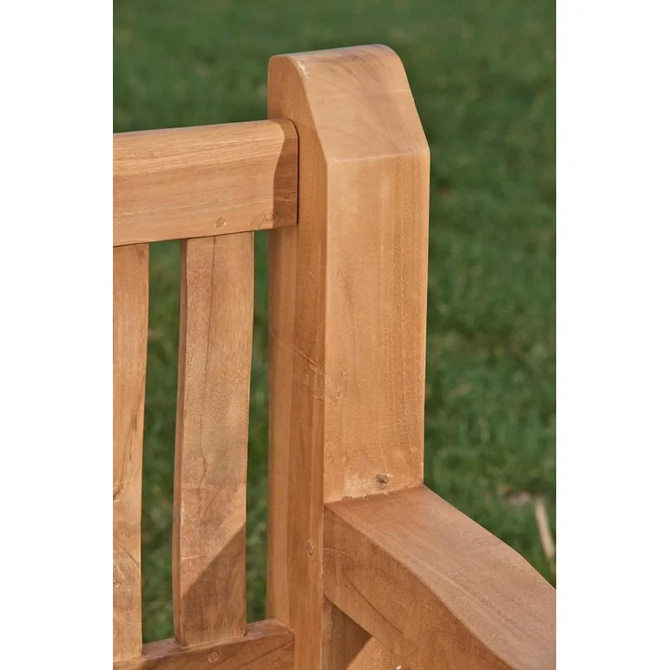 TPFGarden Gartenbank Jacky, Teakholz Sitzbank Garten Bank massiv Sprossen-Design Breite 120cm – Bild 6