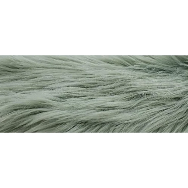 Dekofell "Aqua" Kunstfell Deko Dekoration Felloptik Sitzkissen rund – Bild 5