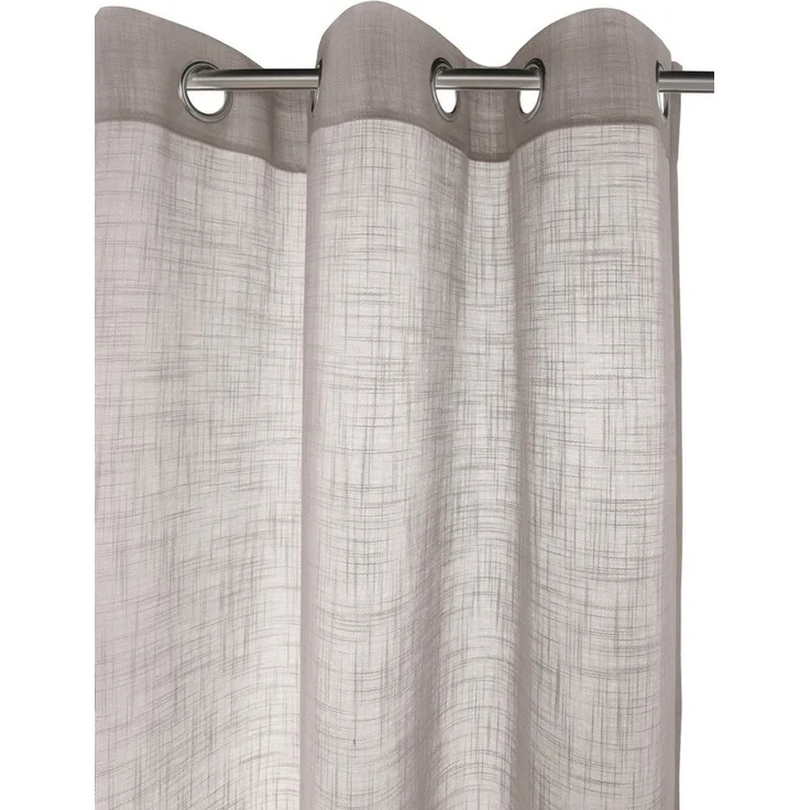 LeGer Home by Lena Gercke Gardine Marusha, 2er-Set, Ösen, halbtransparent, Leinen-Optik (2 St), Ösen, halbtransparent, Leinenoptik, Kundenliebling, Exklusiv, Wohnzimmer, Schlafzimmer – Bild 3