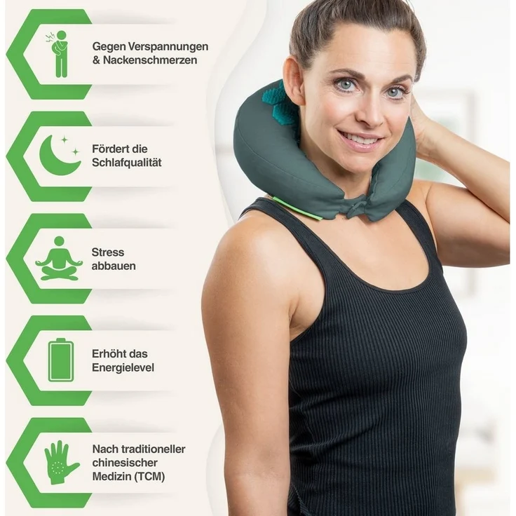 BACKLAxx® Nackenhörnchen Akupressur, Akupressur U Kissen – Bild 2