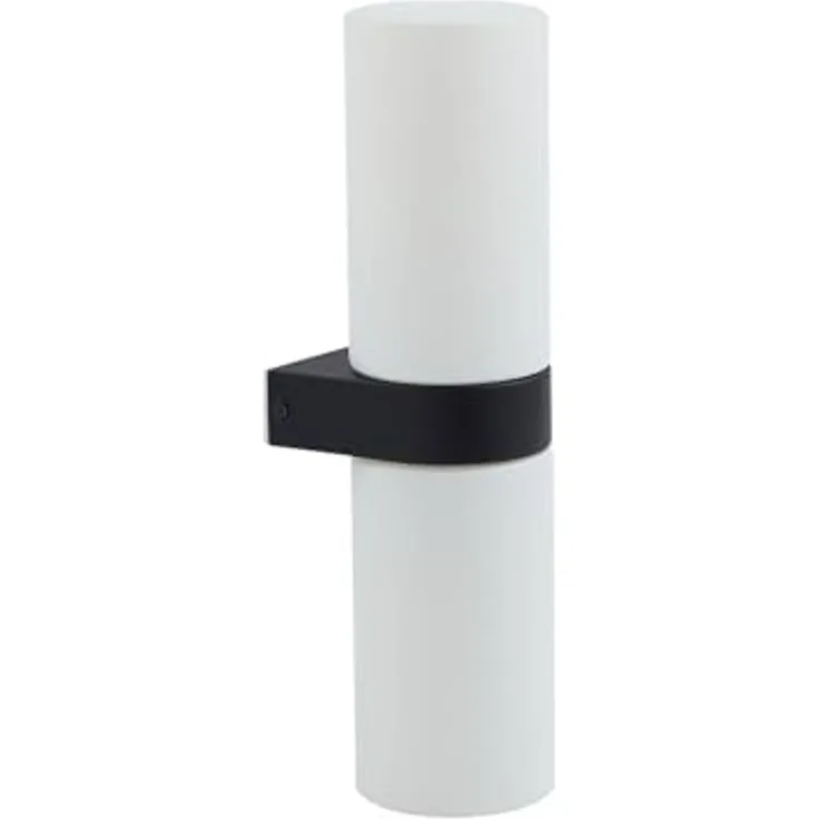 Lucande Wandleuchte Basolo, Weiß IP44, 2 x 10 W LED