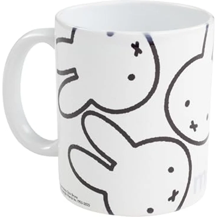 United Labels® Tasse Miffy Tasse Hase Allover Kaffeetasse Becher Kaffeebecher 320 ml, Keramik – Bild 2