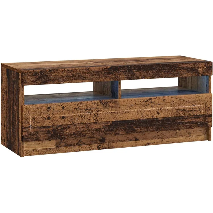 vidaXL LED-TV-Schrank UTRECHT 3 stk. Altholz Holzwerkstoff 3417011 – Bild 5