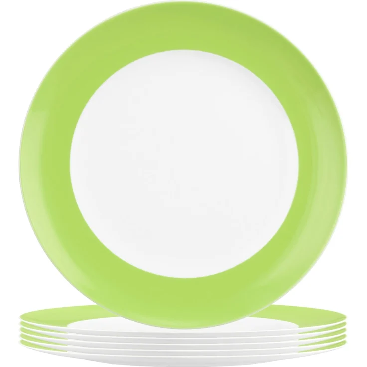 Seltmann Weiden Liberty Pure Colors Frühstücksteller ø 22,5 cm 6er Set - Lime Green – Bild 1