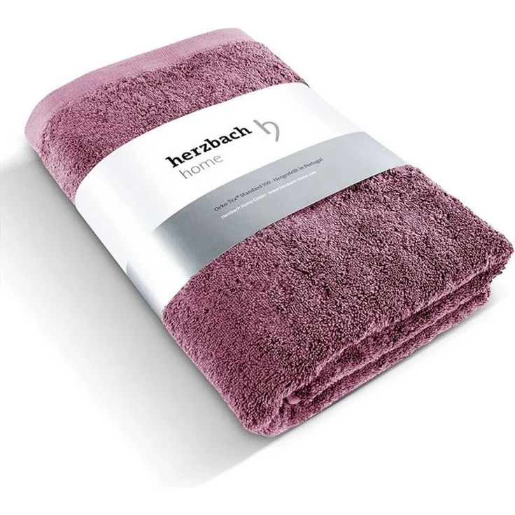 herzbach home Saunatuch Pura 80x200 cm, (1-St), 550g/m², Premium-Qualität, 100% Baumwolle, einfarbig – Bild 5