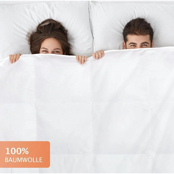 Mayaadi-Home HS83 Bettdecke Baumwolle 70% Daunen 30% Federn Weiß 135x200 cm 1800 Gramm – Bild 7