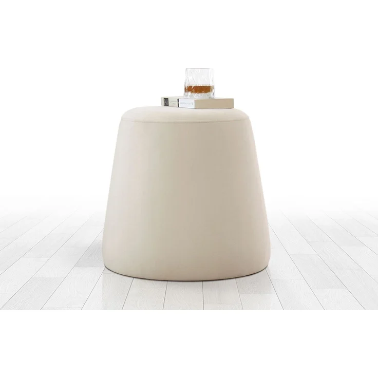 Hanah Home 'Broch - Cream' Pouffe, Creme, 40 x 44 x 40 cm – Bild 5