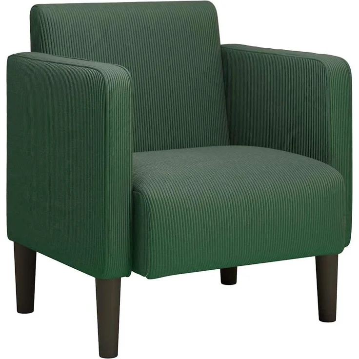 vidaXL Sessel mit Armlehnen Dunkelgrün 54 cm Cordstoff 4100520 – Bild 1