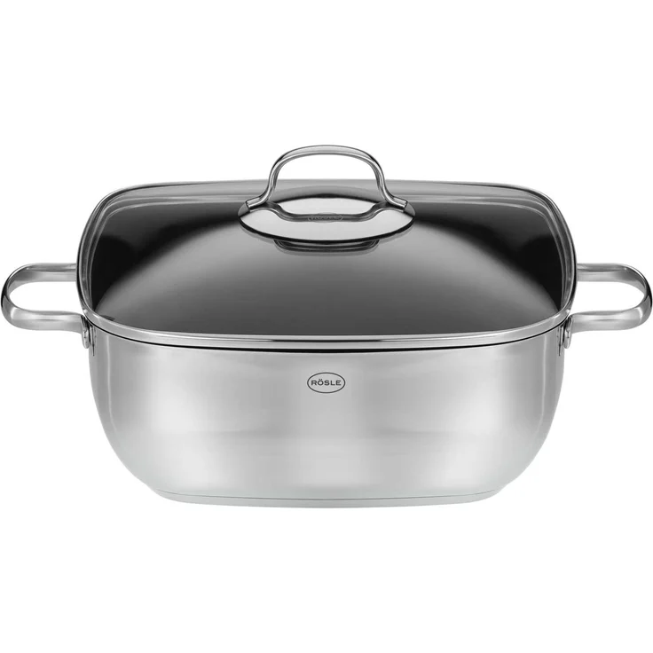 RÖSLE Schmorkasserolle Schmortopf eckig hoch STYLE 28 cm Antihaft – Bild 1
