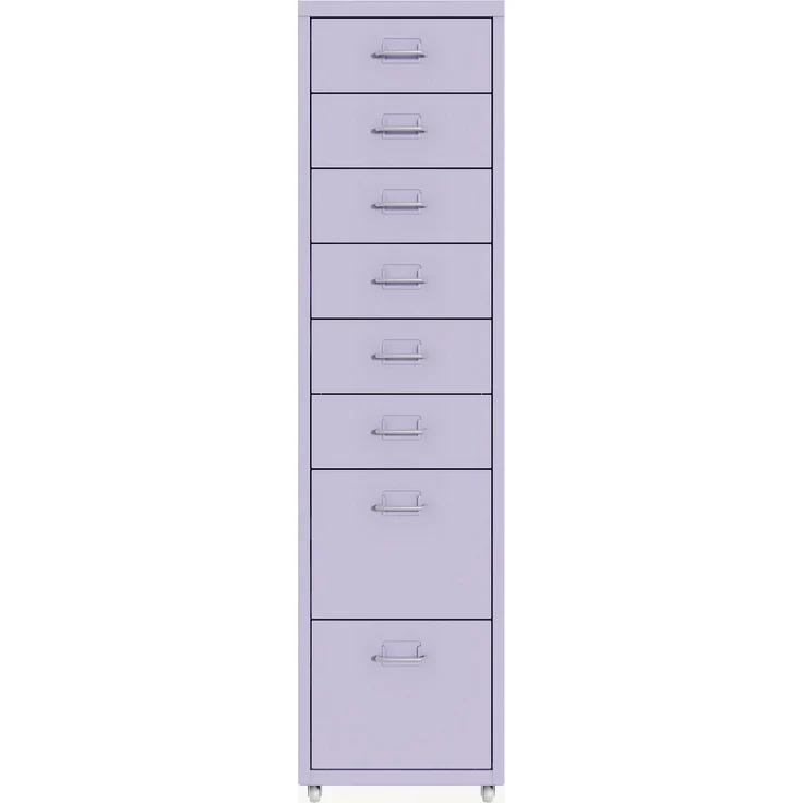 Rollcontainer Kökar mit 8 Schubladen 109x28x41 cm Lila [en. casa] – Bild 6