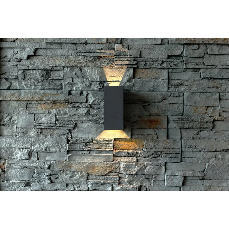 Heitronic 37062 LED Wandleuchte Tilo anthrazit up- and down Lichtwinkel einstellbar – Bild 6