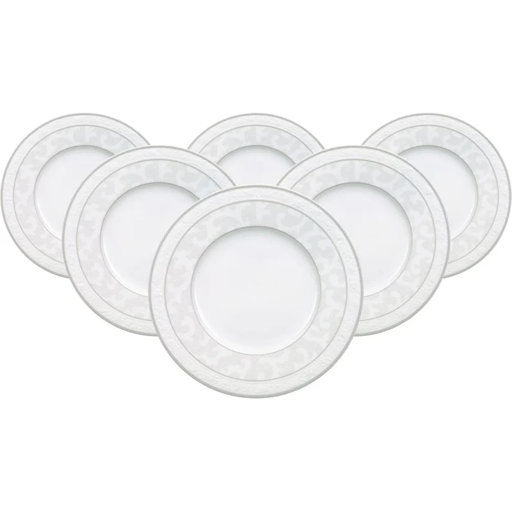 Villeroy & Boch Gray Pearl Brotteller ø 18 cm 6er Set – Bild 1