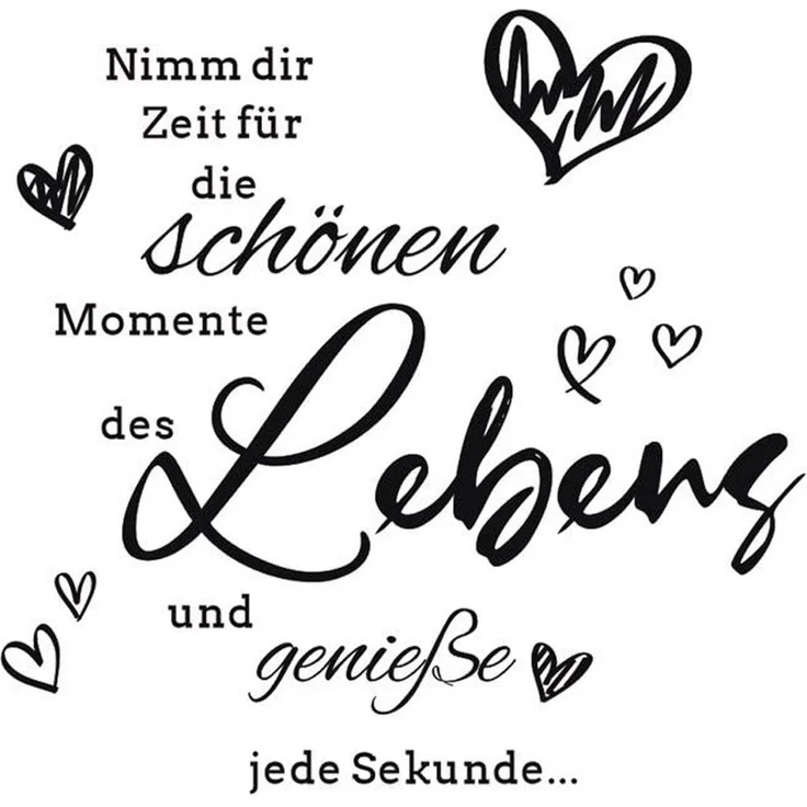 Agger Wandtattoo nimm dir Zeit für die schönen Momente wandtattoo, wohnzimmer Sprüche zitate Wandsticker Flur und Diele – Bild 1