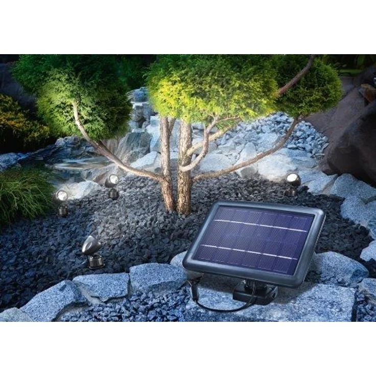 Esotec LED Solarspot QUATTRO POWER, 4er Set, IP44 – Bild 2