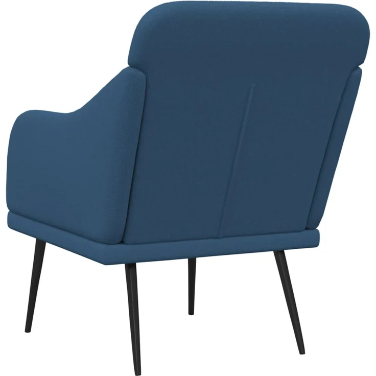 Sessel wohnzimmer, Relaxsessel Blau 63x76x80 cm Stoff – Bild 5