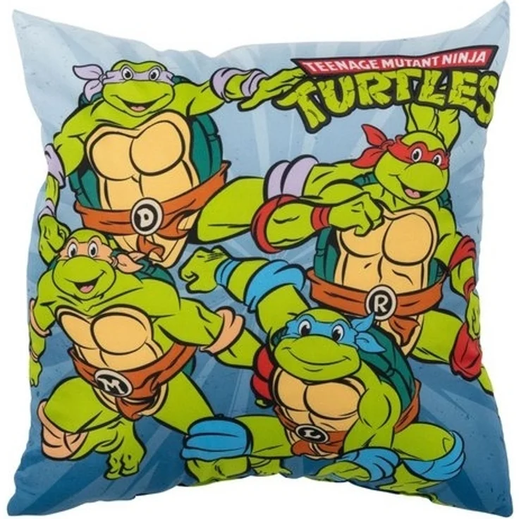 United Labels® Dekokissen Teenage Mutant Ninja Turtles Kissen Plüsch Zierkissen 40x40 cm – Bild 2