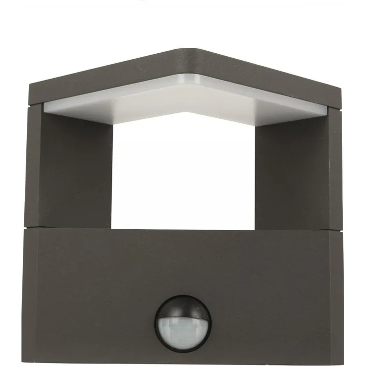 Heitronic Nr. 37267-HE Outdoor LED Wandleuchte Bonita mit Bewegungsmelder anthrazit IP54