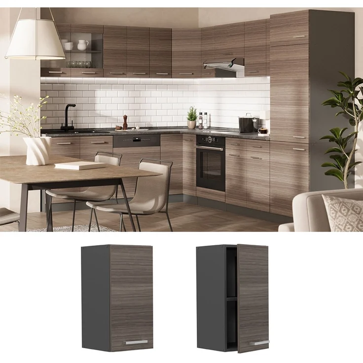 Hängeschrank R-Line Edelgrau 30 cm Vicco – Bild 2