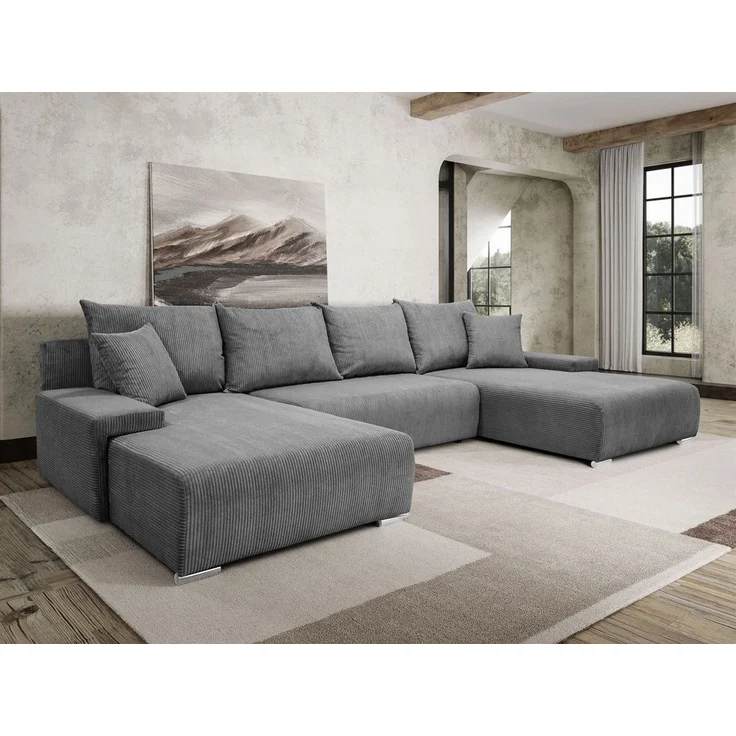 Lookway Wohnlandschaft LAVIO U – großes Ecksofa in U-Form, modernes Design, 348x188x93 cm – Bild 1