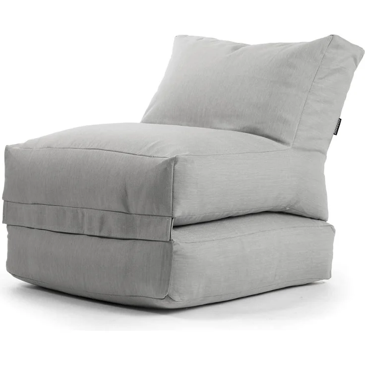 mokebo Sitzsack Der Summerdream (für drinnen & draußen), Bean Bag Outdoor für Kinder & Erwachsene, Gartenliege in Steingrau
