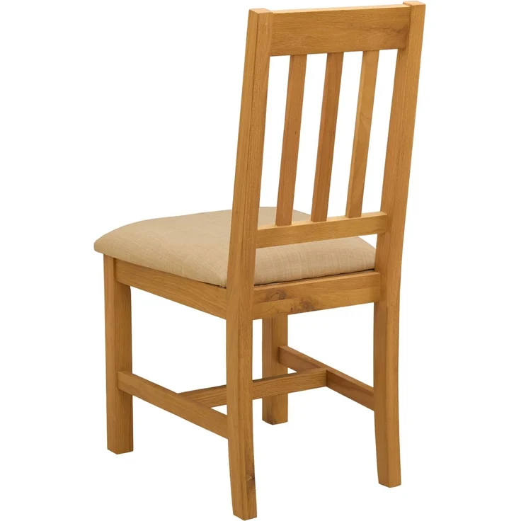 vidaXL Esszimmerstuhl VENLO 2 pcs Massivholz Eiche Beige 42039153 – Bild 5
