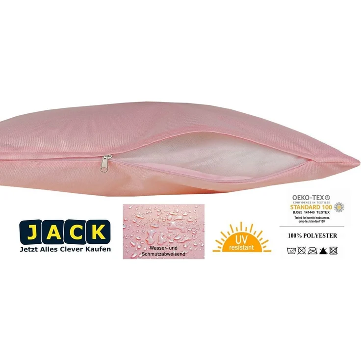 JACK Dekokissen JACK Outdoor Lounge Kissen 30x50 cm Dekokissen inkl. Füllung Wasserfest, mit Lotus-Effekt, Robust, Strapazierfähig, für Innen & Außen – Bild 3