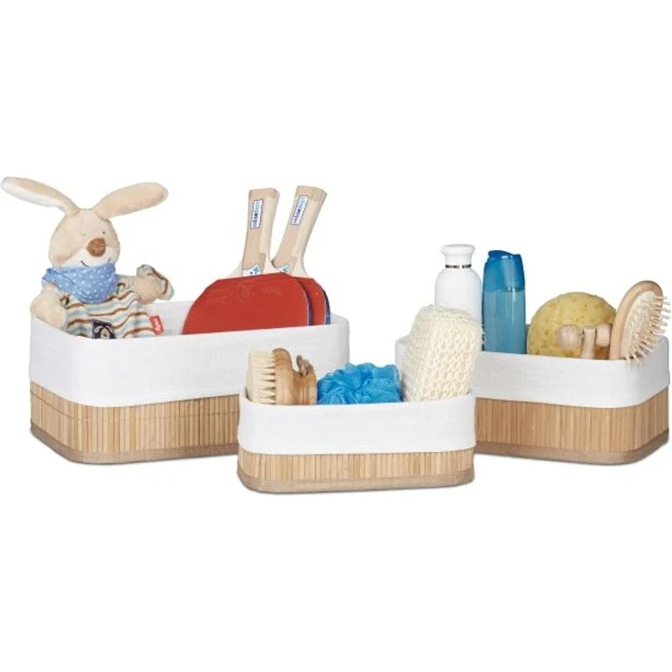 Aufbewahrungskorb Bad 3 teiliges Set – Bild 1