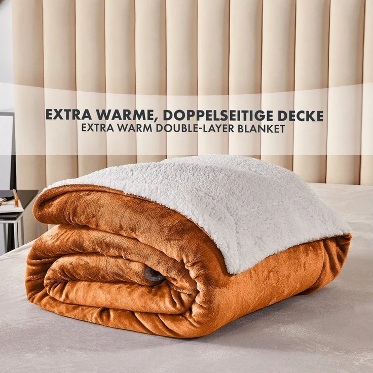 Wohndecke Glory, flauschige Wohndecke, verschiedene Größen und Farben, Karat – Bild 2