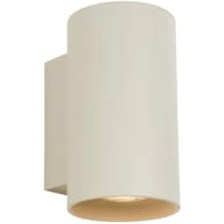Qazqa Wandleuchte Sandy, ohne Leuchtmittel, GU10, Beige, Modern, Aluminium, 2-flammig – Bild 1