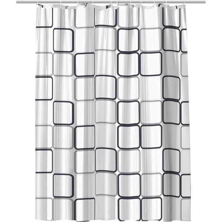 Duschvorhang URAQT Anti-schimmel Wasserdicht PEVA 180x180 cm mit 12 – Bild 2