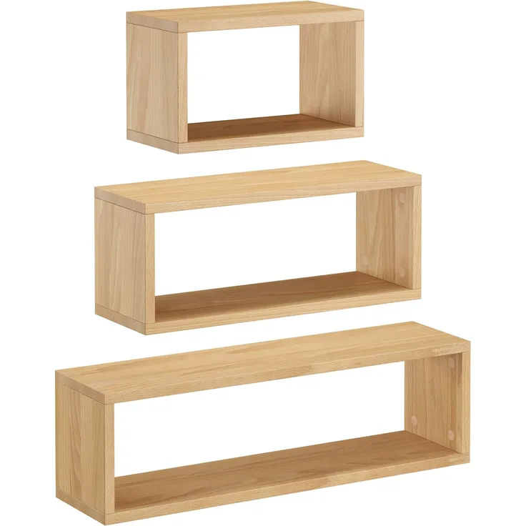 Wandablage schwebender Nachttisch Regal Ablage aus Buche Länge wählbar V-90.84-53Einzelartikel