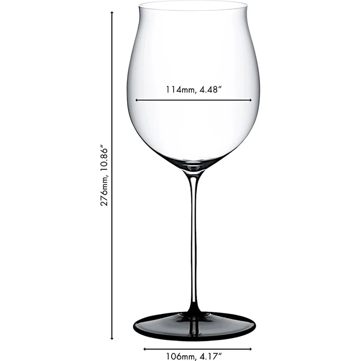 RIEDEL 4110/16 FATTO A MANO BLACK TIE Burgunder Grand Cru Weinglas – Bild 2