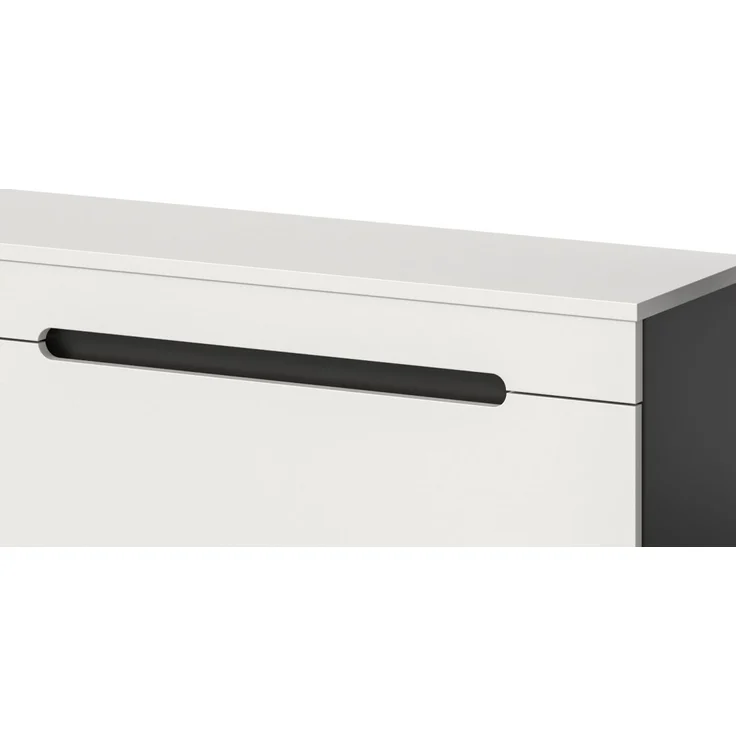 Wohnwand Cooper in weiß und grau 272 cm – Bild 3