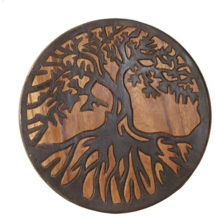 Oriental Galerie Blumenhocker Blumenhocker Beistelltisch Lebensbaum 25 cm (1 St), pflanzentisch klein – Bild 2