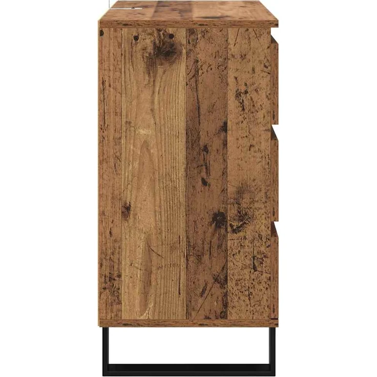 vidaXL Sideboard mit Schubladen Altholz 60 x 35 x 70 cm Holzwerkstoff 881953 – Bild 6